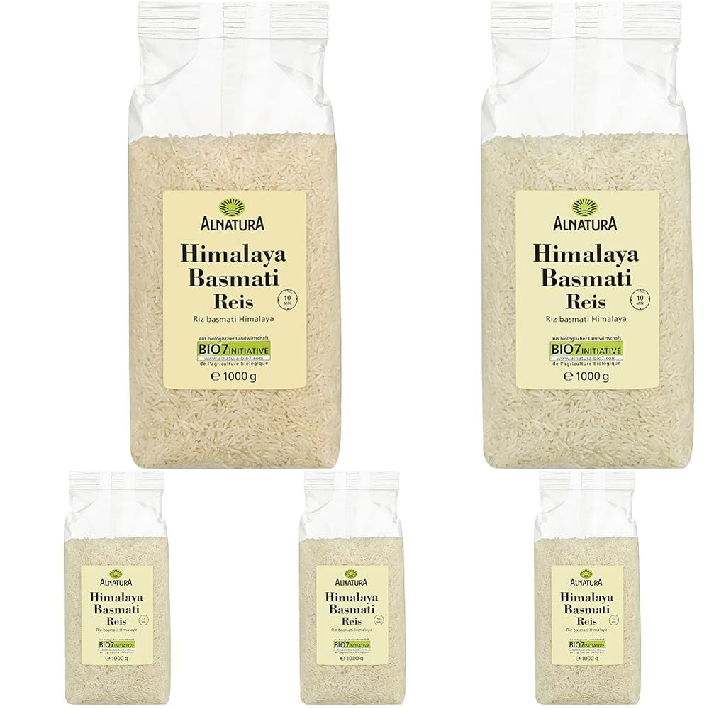 Økologisk Himalaya hvid Basmatiris, 1 kg
