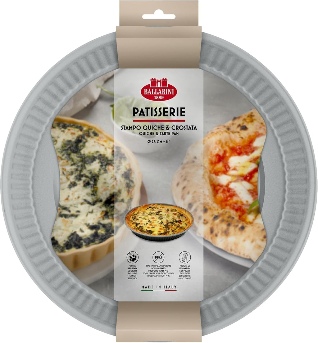 Ballarini, Tava de copt, diverse modele Matrite si tavi pentru copt Naty Shop Gri Formă pentru Tartă Quiche 28 cm