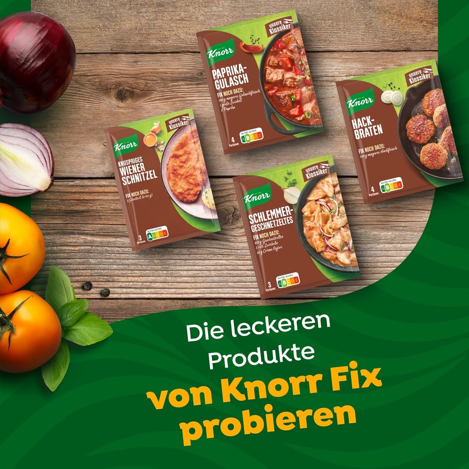 Knorr Fix Würzmischung Paprika-Gulash für ene leckeres Fleischgericht mit natürliche Ingredienten 4 Portionen