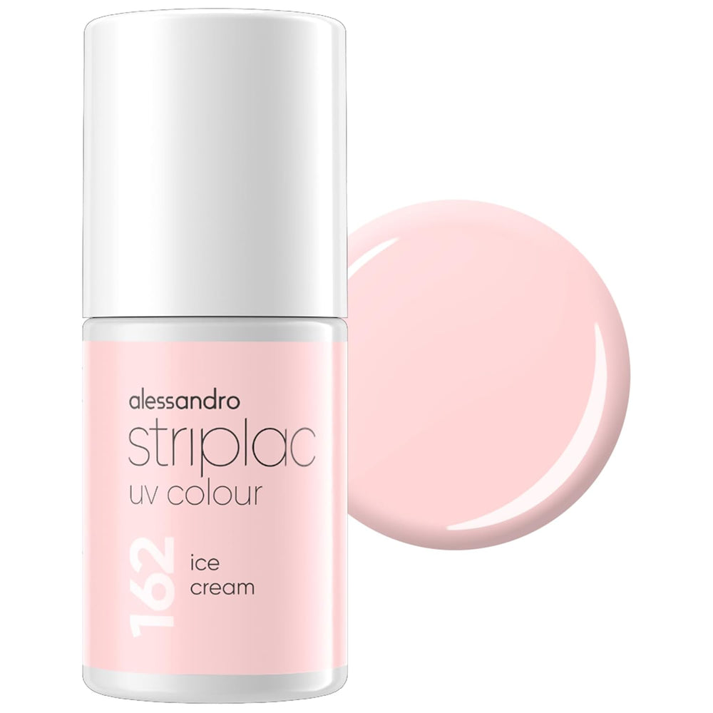 UV-neglelak alessandro Striplac Coral Sunshine – Delikat og langtidsholdbar – Nem fjernelse takket være fjernelsesteknologien – Vegansk og grusomhedsfri – 8 ml