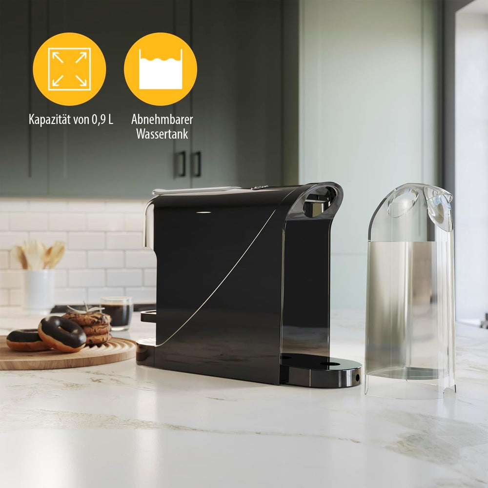 Espressor cu capsule Tristar - Compatibil cu capsulele Nespresso - Tavă de scurgere detașabilă - Rezervor de apă detașabil, spațios, de 900 ml - Presiune 20 bar - 1400 W - CM-2300