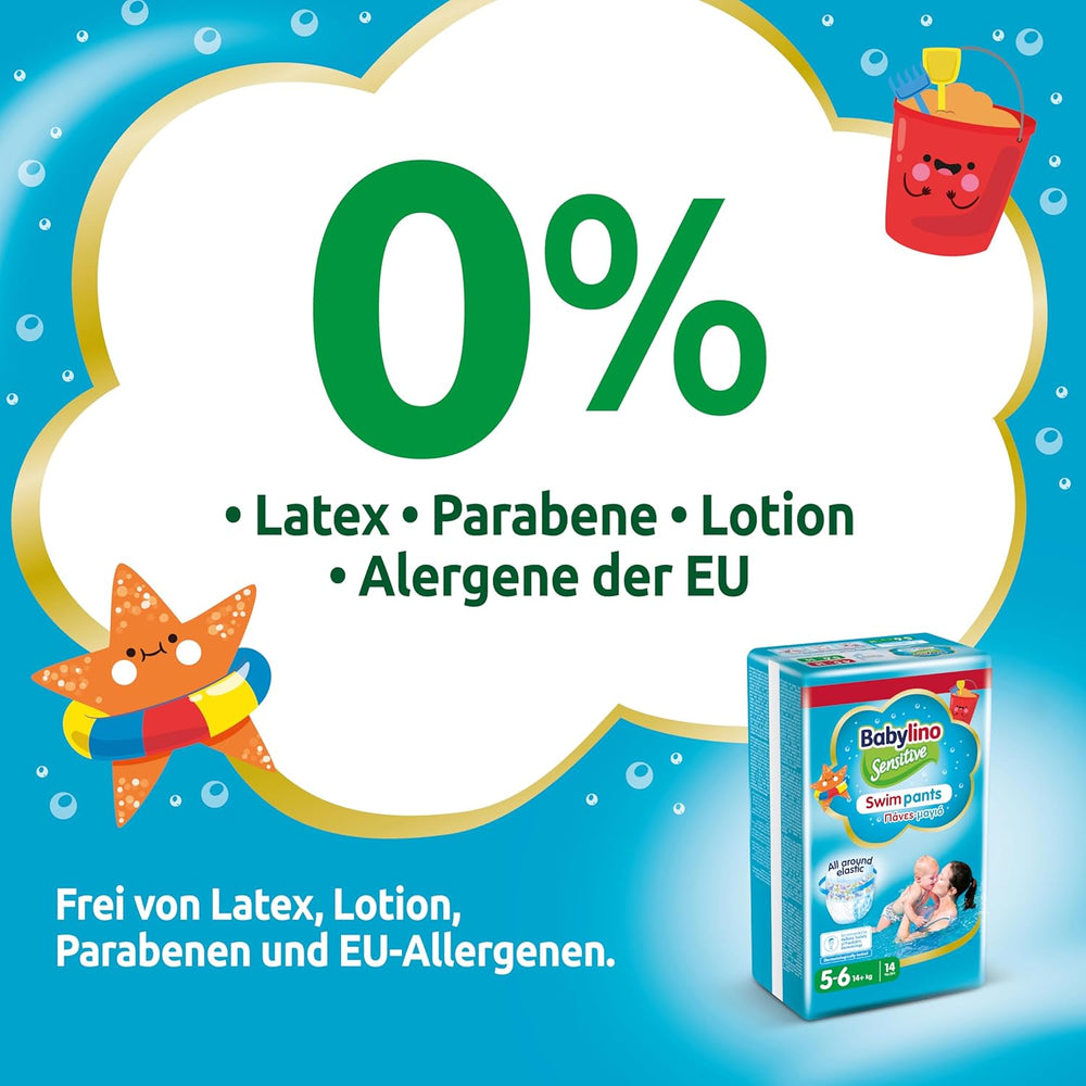 Bleer Sensitive svømmebukser, til hav og pool, str. 5-6 (over 14 kg), 84 stk.