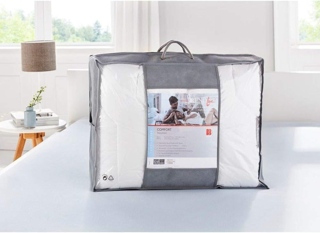 Badenia Trendline Comfort dundyne, varm vinterdundyne med 90% dun & 10% klasse I fjer, 135 X 200 Cm, dun Pass Testet & Oeko-Tex Certificeret, Produceret efter den tyske kvalitetsstandard Dyner og dyner Naty Shop
