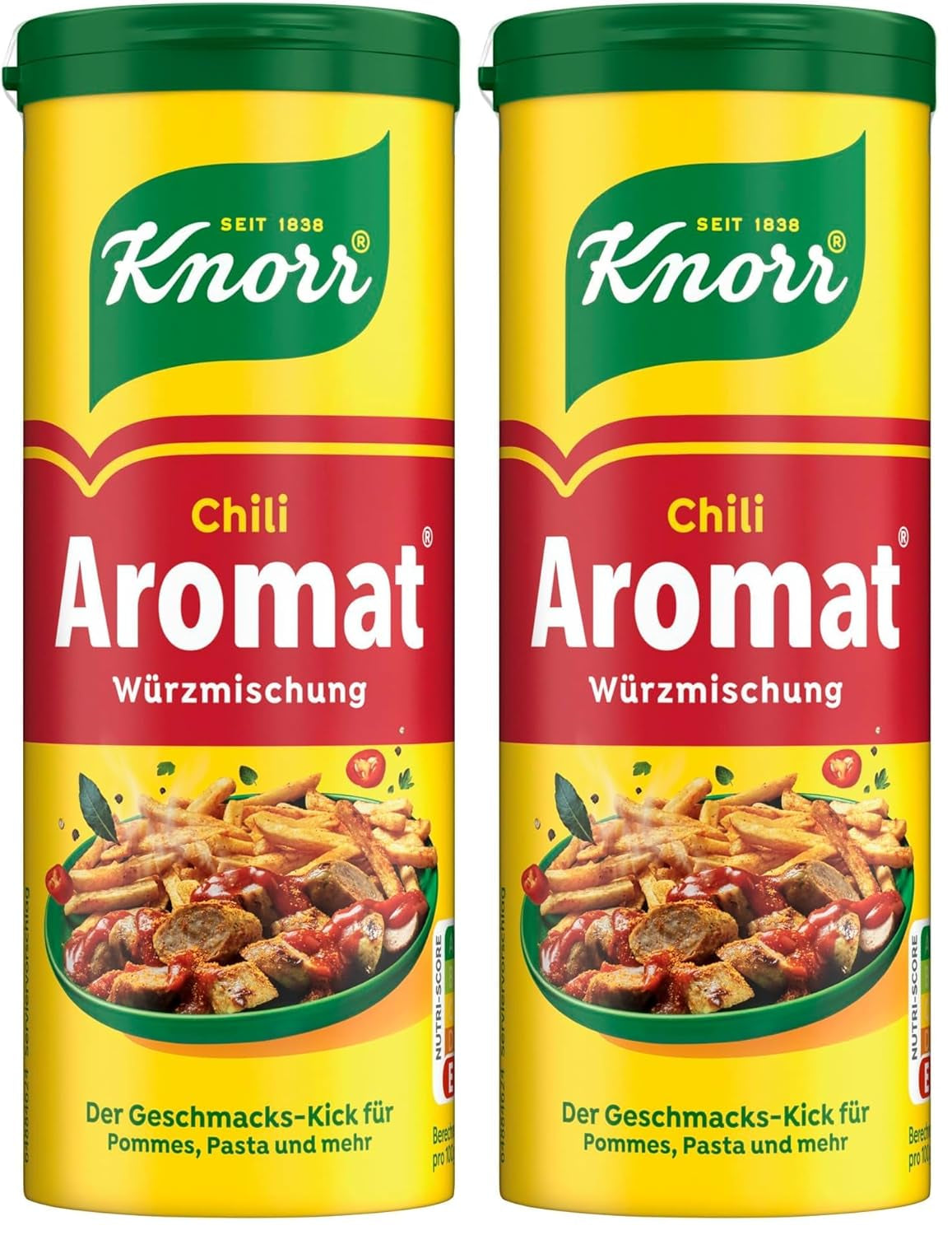 Knorr Würzmischung Chili Smag til hurtige retter til at krydre og krydre kartofler, pasta, grøntsager og mere 90 g