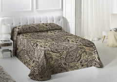 VIALMAN Lyst tæppe Sofia 29, Bomuld Polyester, Brun, Cama 135: 230 X 270 Cm Senge og tæpper Besuche den VIALMAN-Store Brun Cama 135: 230 X 270 Cm