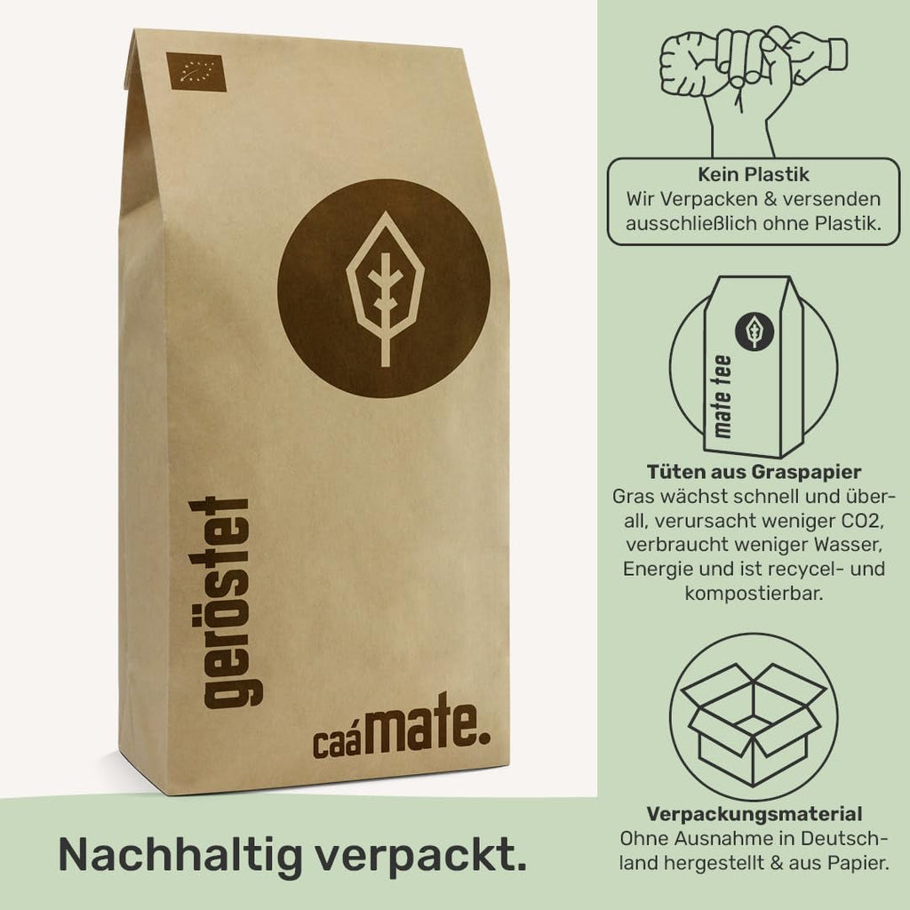Ceai Mate prăjit BIO 1 KG ● Ceai Yerba Mate ● Bio, Fairtrade &amp; uscat la aer