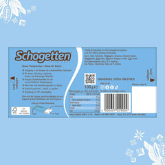 Schogetten Stracciatella chokoladebar 100g, individuelt portioneret. En fryd. Stykke for stykke.
