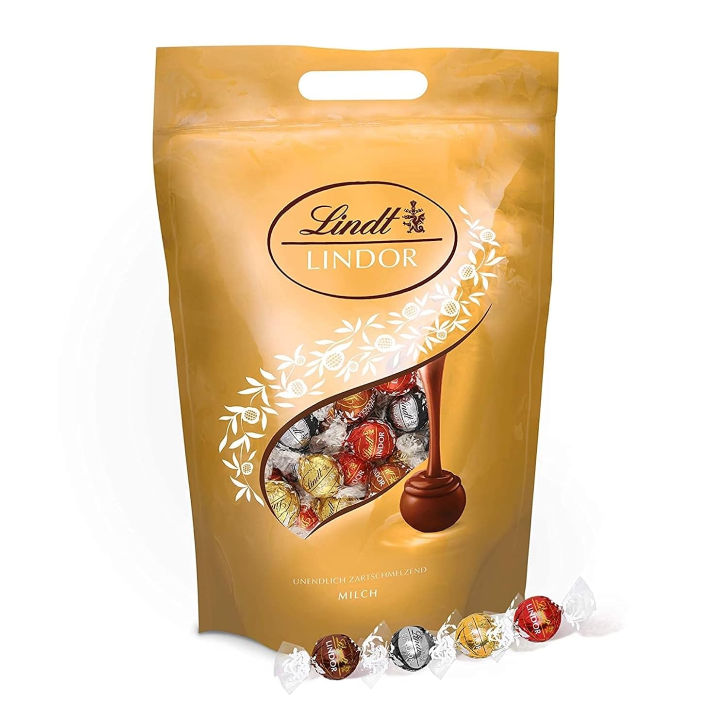 Lindt, mega pack, ca. 160 chokoladekugler, forskellige sortimenter, 2 kg chokolade slik Naty Shop