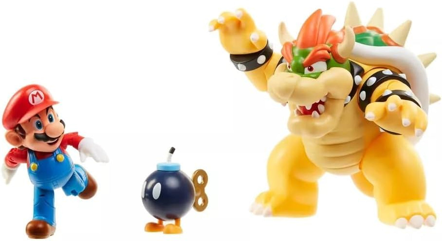 Nintendo Super Mario Bowser 18Cm Vs. Mario Set de figuri (Valul 1) Action figures Naty Shop