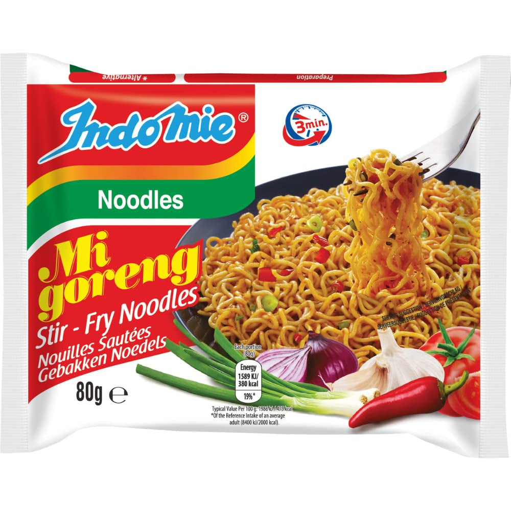 INDOMIE - Instant Mi Goreng Nudler - Multipak (40 x 80 g)