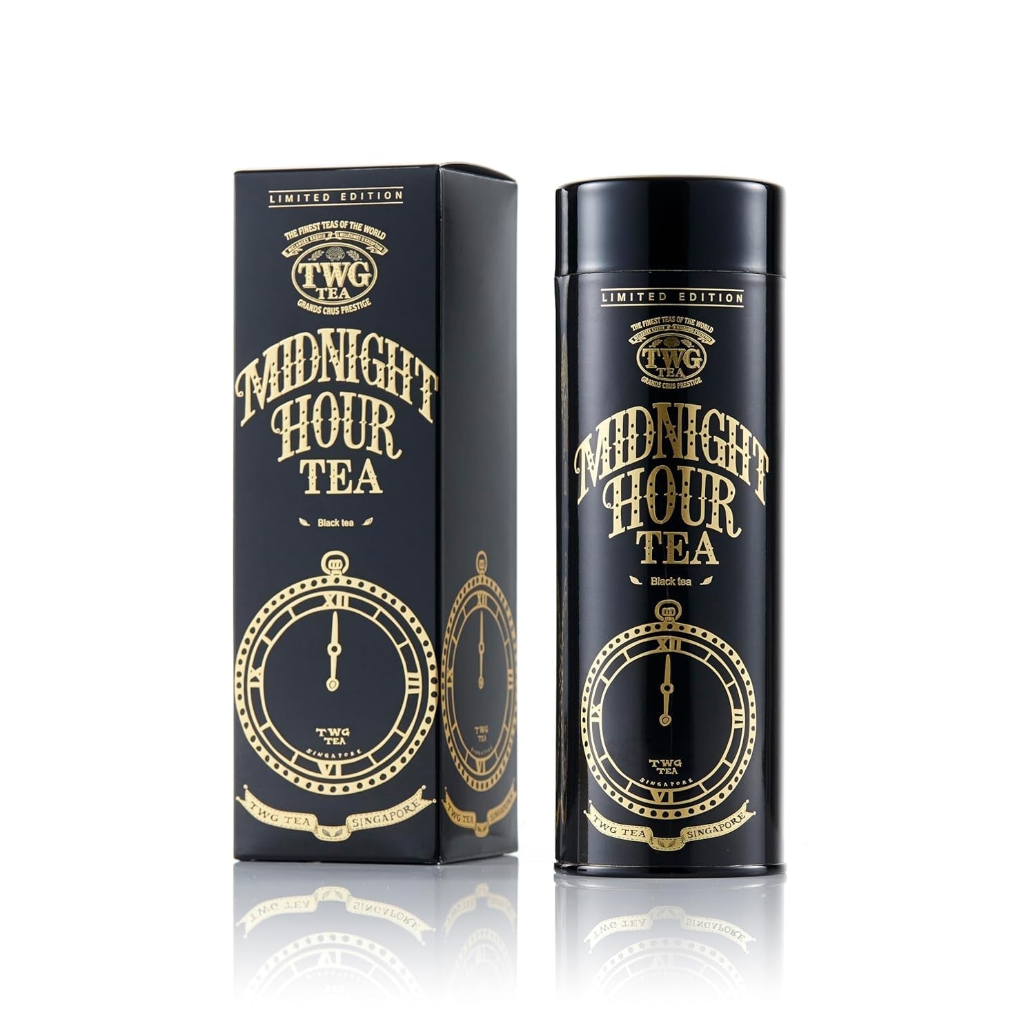 TWG Tea | Midnight Hour Tea | Ceai negru | Lemongrass și fructe tropicale | Cutie Haute Couture, 100 g | Set cadou