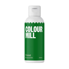 Colorant alimentar Colour Mill Oil Blend Forest Oil - Colorant alimentar pentru ciocolată, fondant, brioșe, prăjituri, copt, macaroane - Colorant alimentar pentru decorarea torturilor - 100 ml