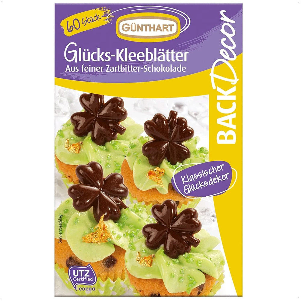 Günthart Backdecor, 90 stykker chokoladebogstaver, alfabet og tal i fin mørk chokolade, 47 gram Naty Shop