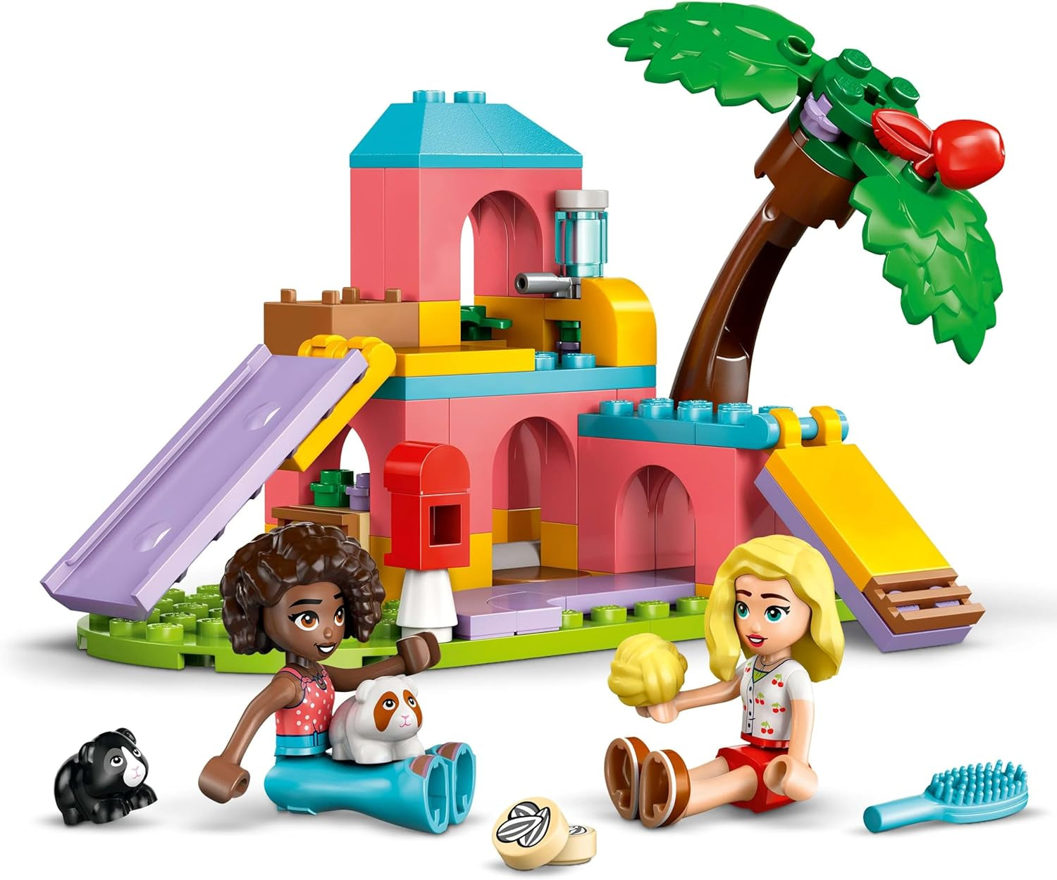 LEGO Friends Marsvin Legeplads Bygge- og Foregive Legesæt med 2 minifigurer og 2 Dyrelegetøj til piger 5+ Dyresæt 42640 Byggesæt Besuche den LEGO-Store