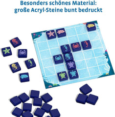 KOSMOS 691554 Aqualin - Swarm Tactics for Two, Two Player Game, Brætspil for præcis 2 spillere i alderen 10+, Strategispil