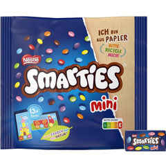 Nestlé SMARTIES Mini individuelt indpakkede små linser med mælkechokolade 3 pakke (1 x 187 g)