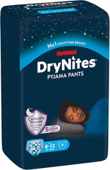 Huggies Drynites Superabsorberende nattbleer, til drenge 8-13 år (30-48 kg), 9 stk Mor og barn Naty Shop