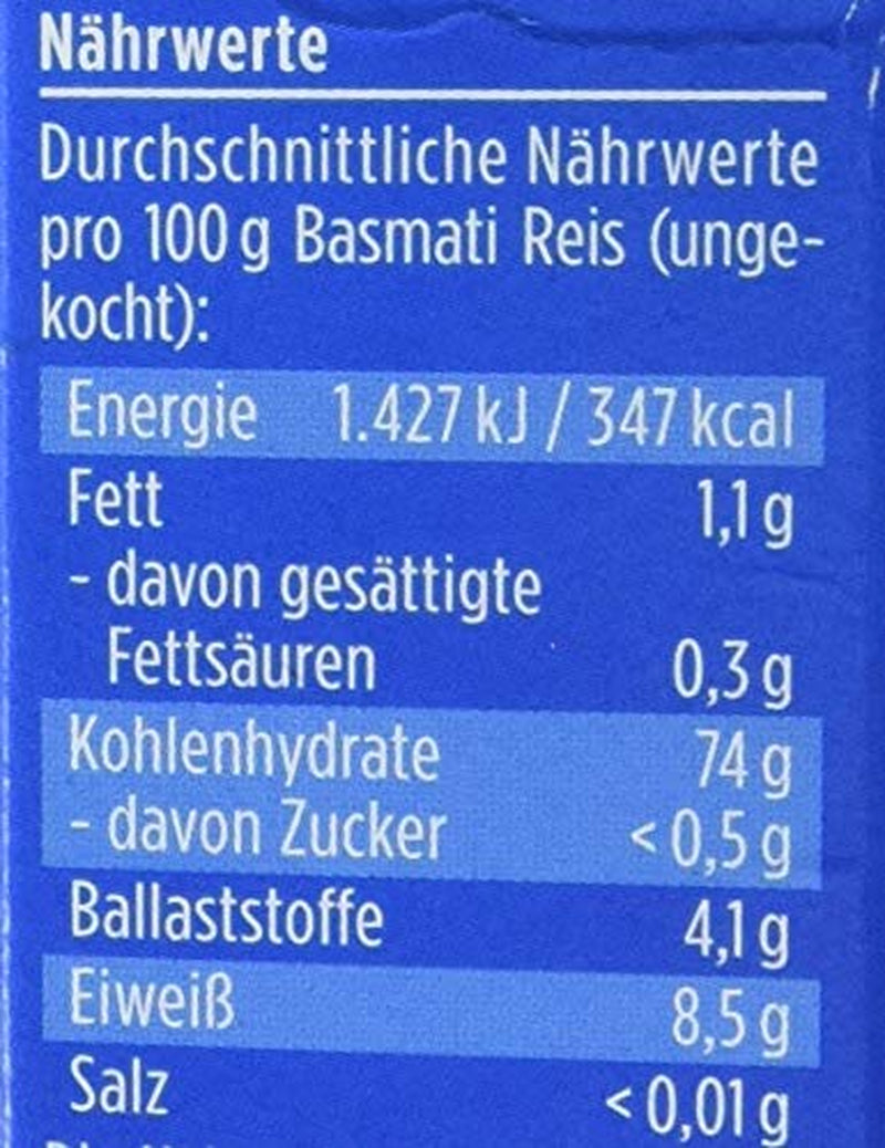 Davert økologiske basmatiris i kogeposer, 2 poser, 250g