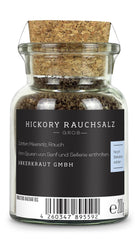 Ankerkraut Hickory Rauchsalz, echtes Rauchsalz fra USA, 75 g i Korkenglas