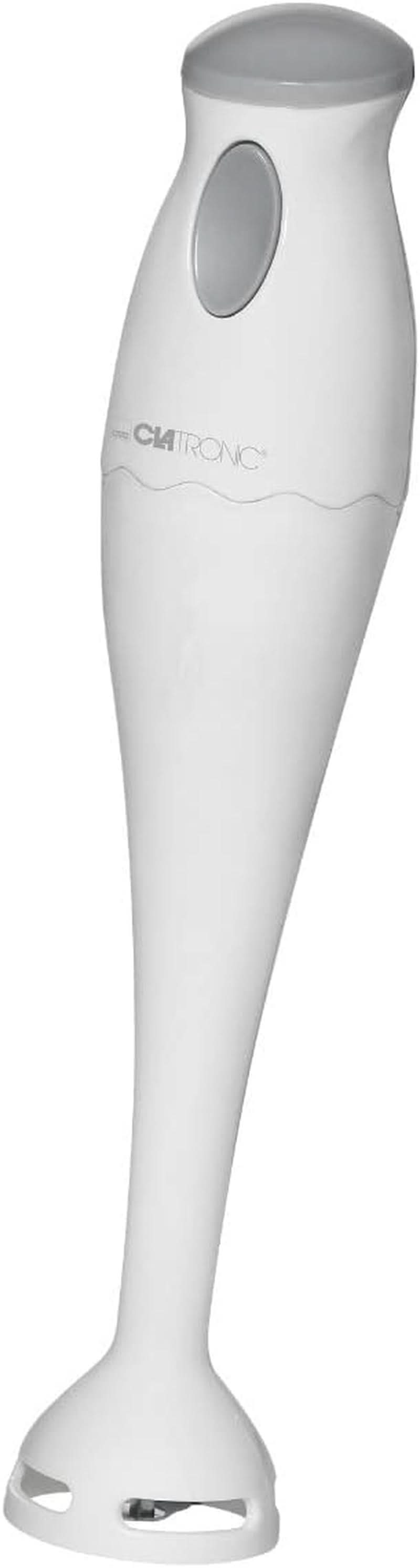 Clatronic Stabmixer/Pürierstab/Blender/Stab-Mixer/Stick/Mixstab SM 3577; Edelstahl-Schlagmesser; Für Smoothie, Kürbispüree, Babybrei, Milchshake; Mit Mixbehälter (500 Ml); 180 Watt; Pink Bucatarie Naty Shop Weiß