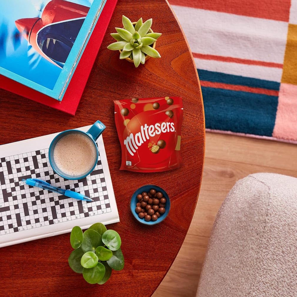 Maltesers chokoladekugler med et sprødt og let center, luftig chokoladesnack, 1 pakke (1 x 175 g)