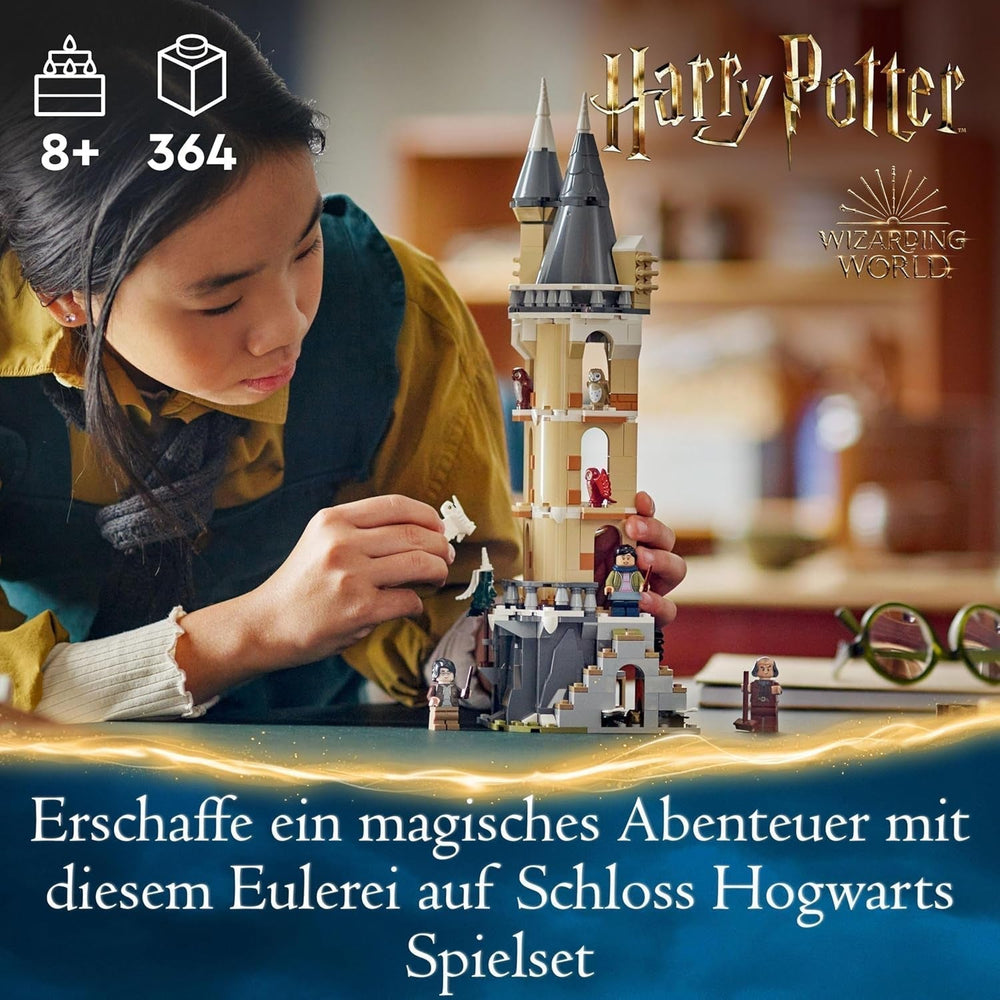 LEGO Harry Potter Owlery på Hogwarts Slot, eventyrsæt med legetøjsdyr og 3 minifigurer, filmlegetøj til børn, gave til piger, drenge og alle fans fra 8 år 76430 Byggesæt Besuche den LEGO-Store