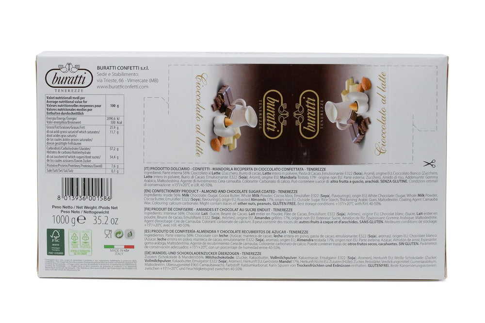 Mandler overtrukket med hvid chokolade Tenerezze, 1 stk