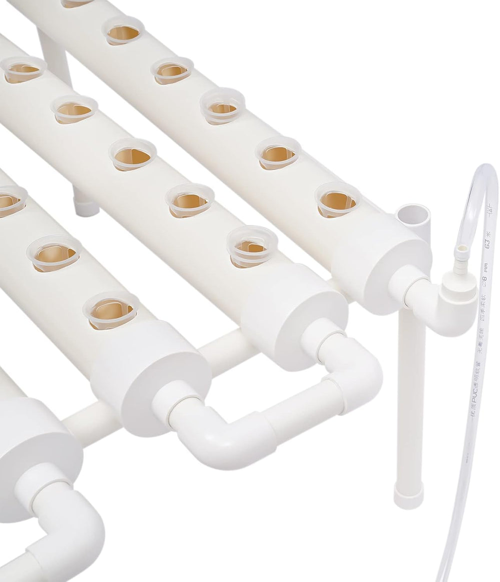 Hydroponische Systeme Grow Set Hydrokultur Plante Grøntsag Hydroponic Pflanzen BewäSserung System Garten Kit Have Tool Pflanze Sites Dyrkning Hydroponics Hydroponisches Anzuchtsystem 54LöCher 6Rohr