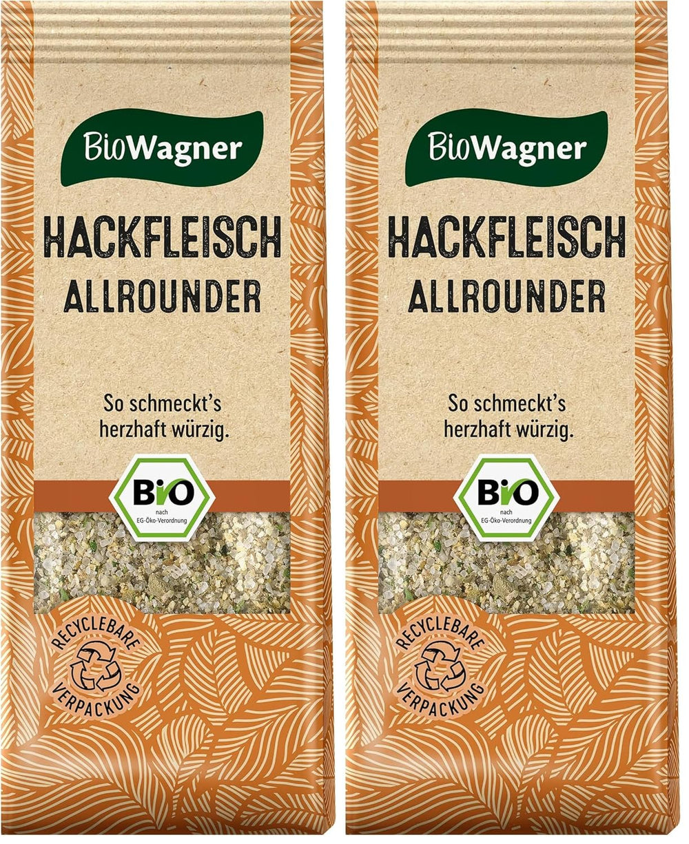 BioWagner - Bio Ras el Hanout, Gewürzmischung für orientalische und arabische Gerichte, ideel til Couscous, Tajine eller Hummus, naturbelagte Bio-Zutaten, genanvendelig Verpackung, 50 g