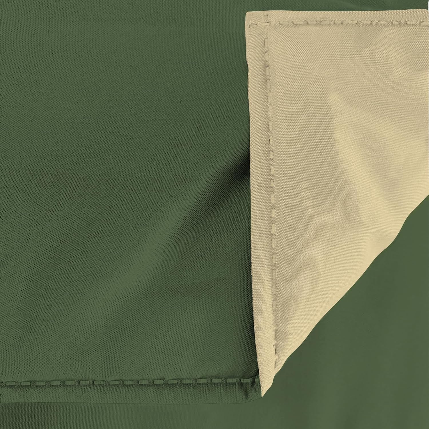 Cuvertură de iarnă de bază, unicoloră și căptușită, verde închis / crem, 200X245Cm Plapumi si pilote Naty Shop