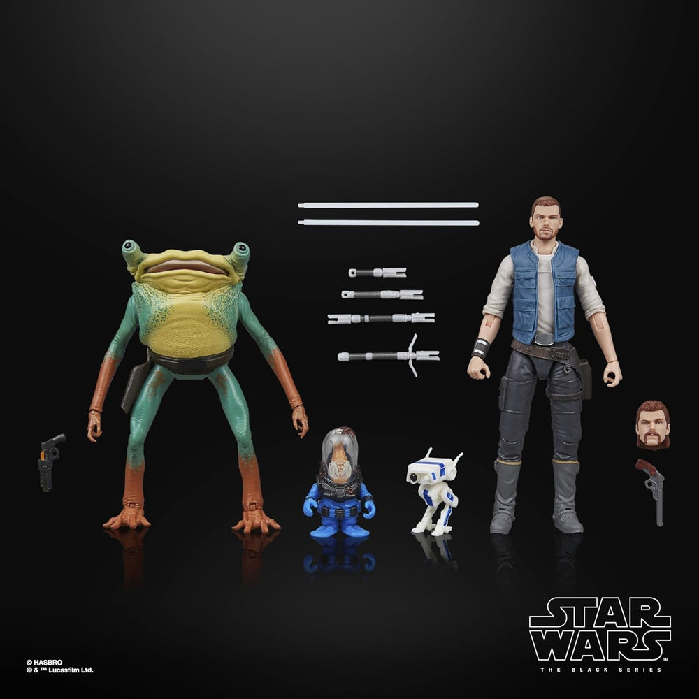 Star Wars Black Series Cal Kestis, Turgle & Skoova Stev, Star Wars Jedi: Survivor Collectible Action Figurer (Skala 15 Cm) Action Figurer Naty Shop