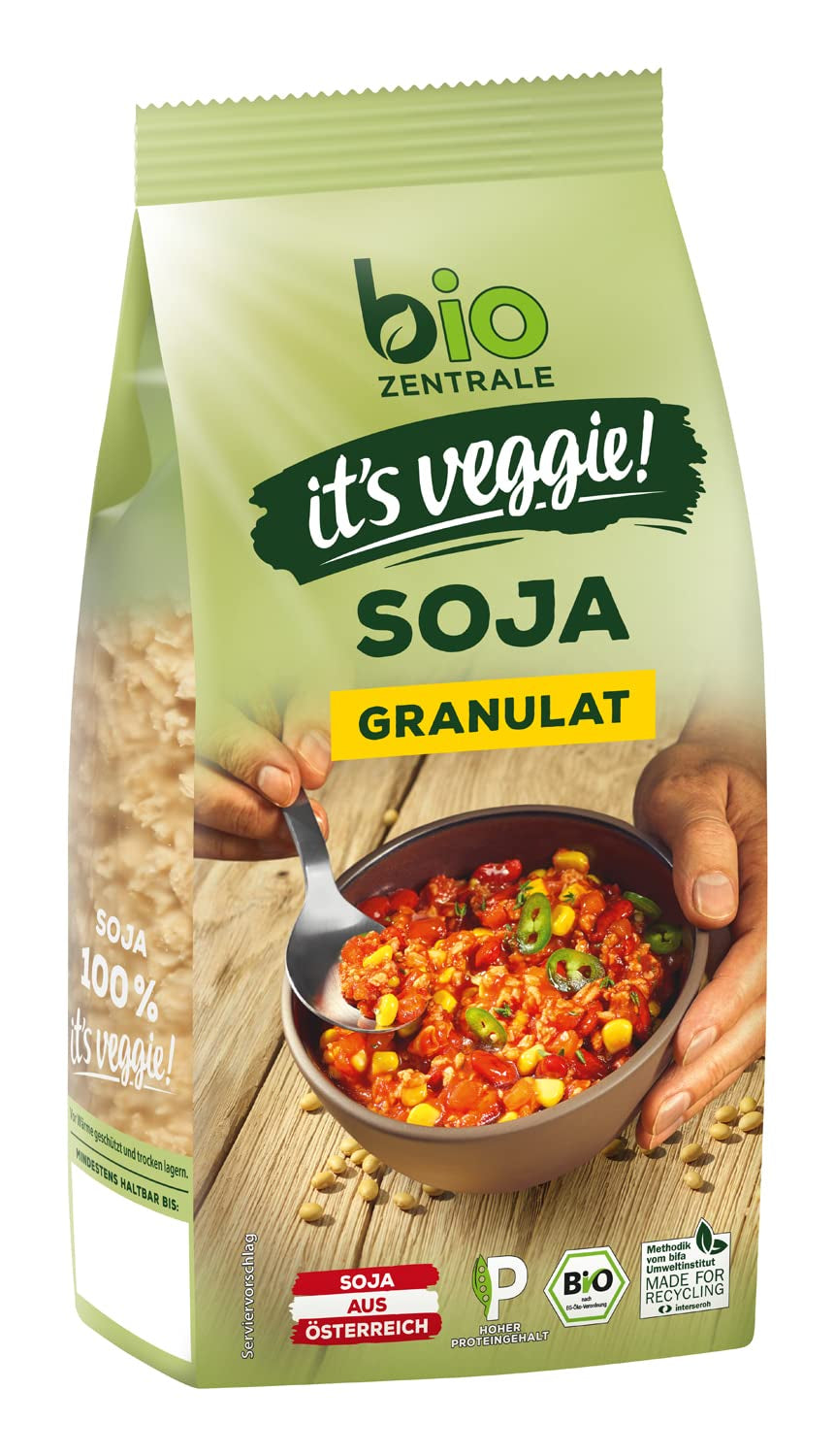 Biozentrale Bulgur i bakke med grøntsager og ingefær | 200 g perfekt til et hurtigt takeaway måltid | kilde til vegansk protein | let at tilberede