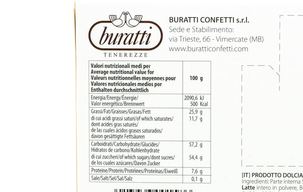 Mandler overtrukket med hvid chokolade Tenerezze, 1 stk