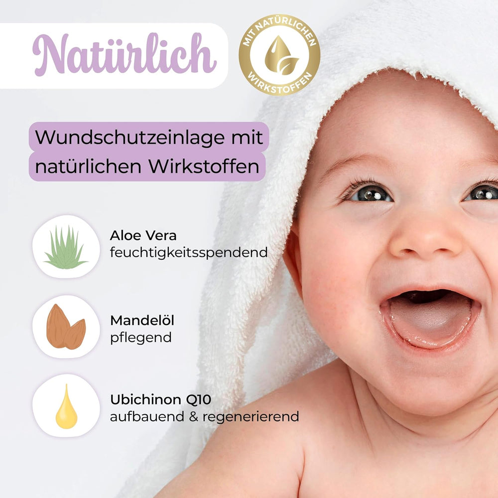 Millis Zaubertücher hos Windeldermatitis Baby, Bekannt aus "Die Höhle der Löwen", 25 Tücher (1 x 25er) mit Aloe Vera, Mandelöl & Q10 - Pflegt, Schützt & dient als Wundschutz bei gereizter Haut