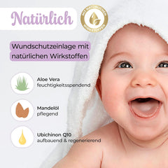 Millis Zaubertücher hos Windeldermatitis Baby, Bekannt aus "Die Höhle der Löwen", 25 Tücher (1 x 25er) mit Aloe Vera, Mandelöl & Q10 - Pflegt, Schützt & dient als Wundschutz bei gereizter Haut