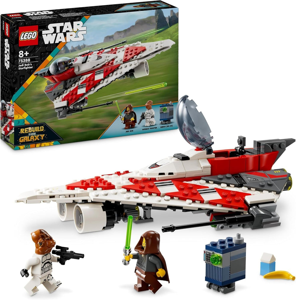 LEGO Star Wars Jedi Bob's Starfighter byggelegetøj Starship Legetøj Klodser Populær karakter Fødselsdagsgave til drenge piger og alle fans over 8 år 75388 Byggesæt Beuche den LEGO-Store Standard titel