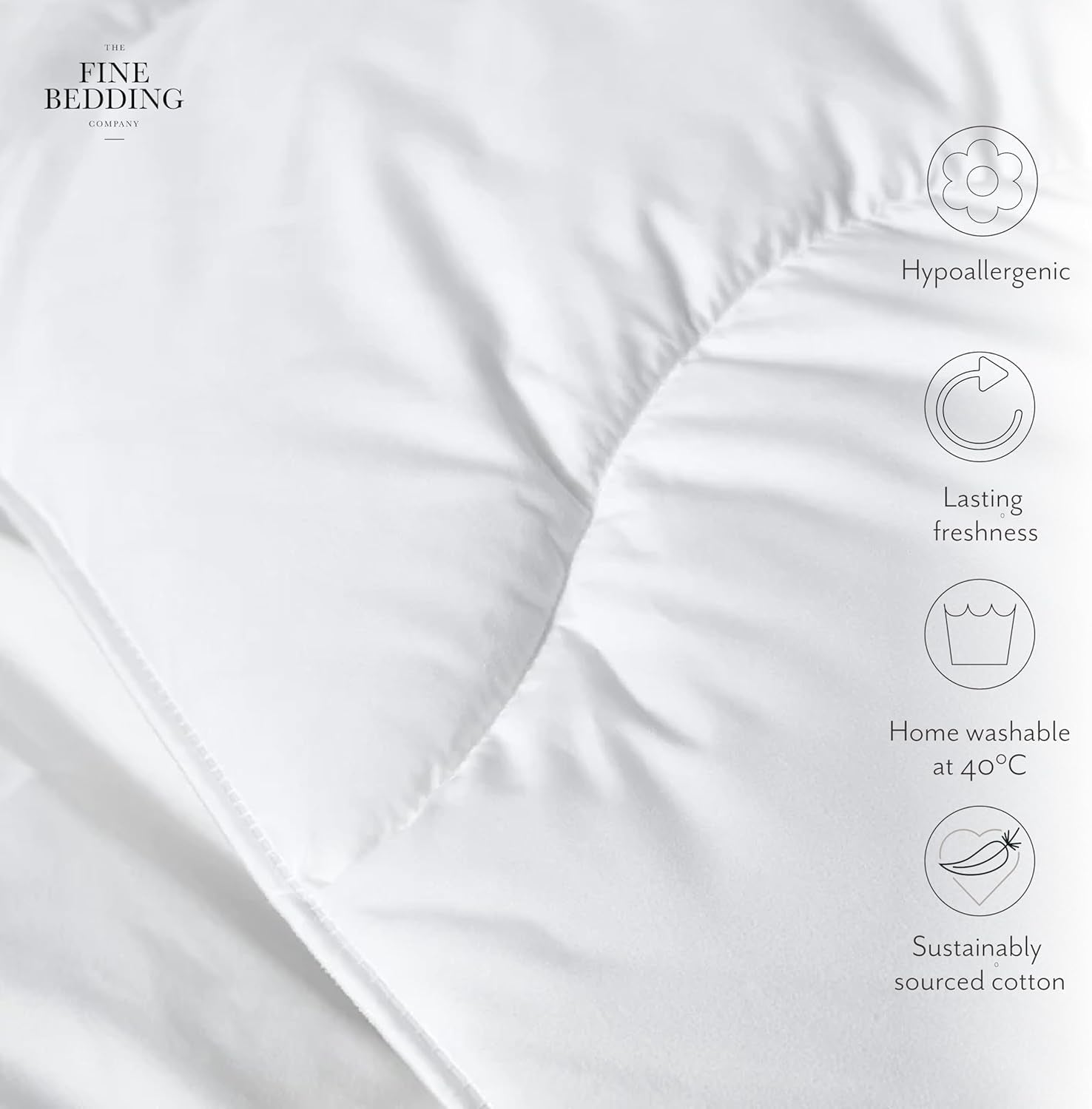 Allergy Defense Dyne, 4,5 Tog, lavet af genbrugsmaterialer, anti-allergifremkaldende og hypoallergen, Super King Size seng Dyner og dyner Naty Shop