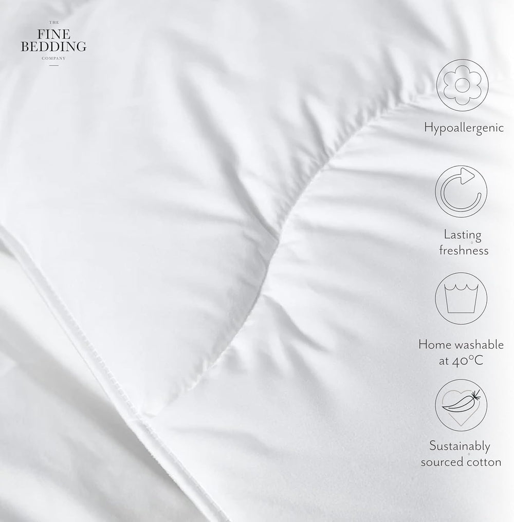 Allergy Defense Dyne, 4,5 Tog, lavet af genbrugsmaterialer, anti-allergifremkaldende og hypoallergen, Super King Size seng Dyner og dyner Naty Shop