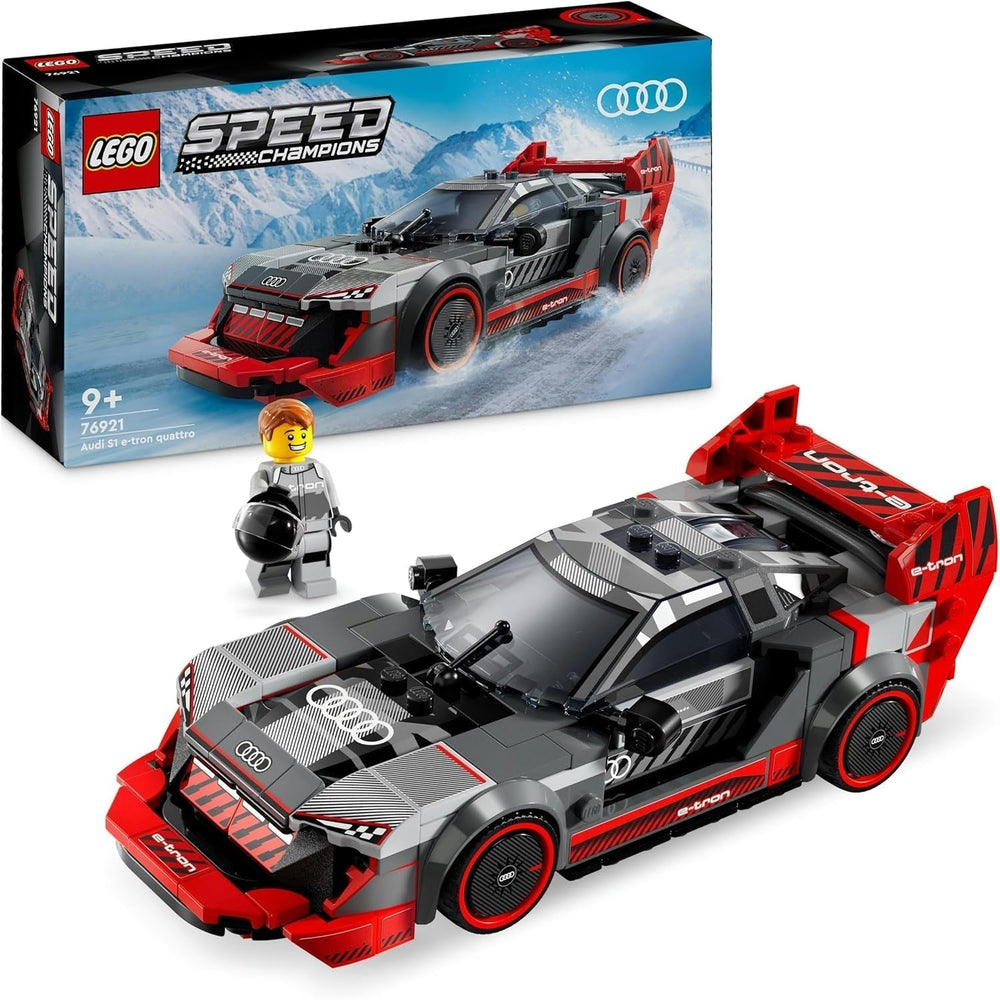 LEGO Speed Champions Audi S1 E-Tron Quattro racerbilsæt med billegetøj til at bygge, lege og vise, bilmodel til børn, gave til 9-årige drenge og piger 76921 Byggesæt Besuche den LEGO-Store Single