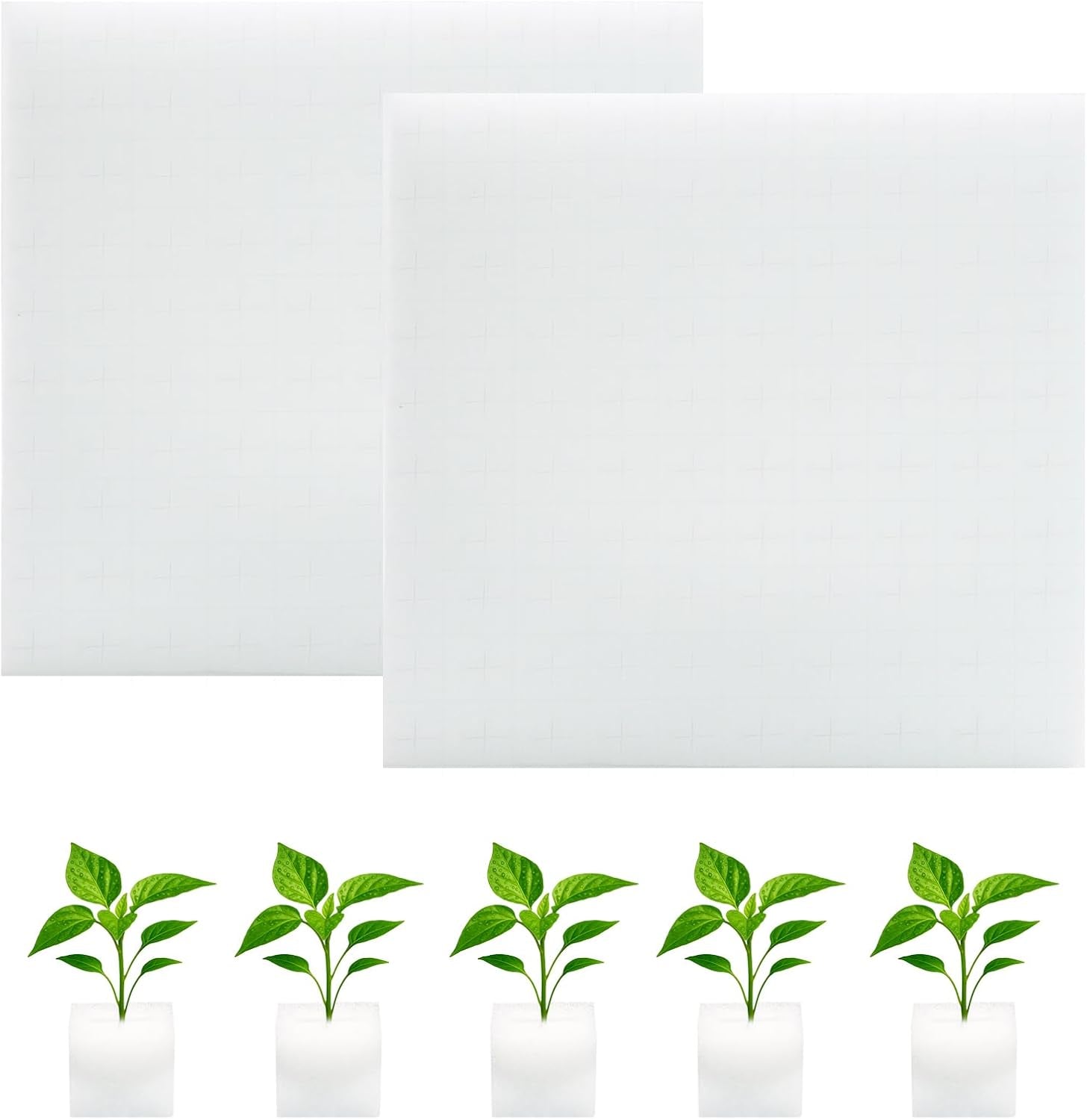 Rockwool, Formering Rockwool, 2 stk, hydroponisk svamp, 200 stk efter skæring - alternativ til drivhus, frøspiring og hjemmegrøntsager