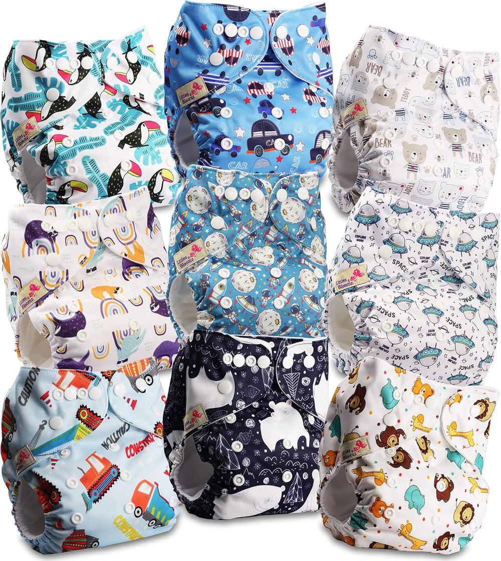 Littles og Bloomz FLP2-0406 Standard Clip Genanvendelig ble, 4 bleer