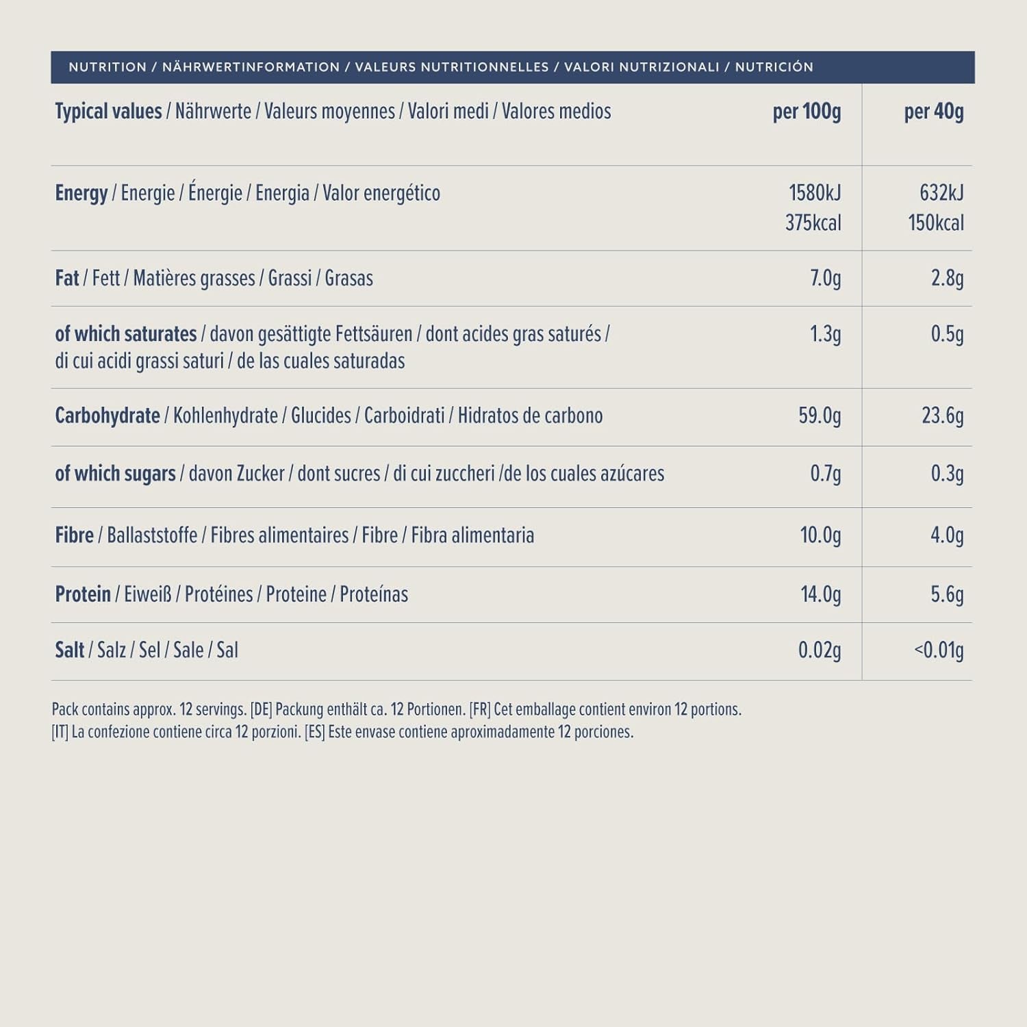 Amazons delikate havregryn, 500 g