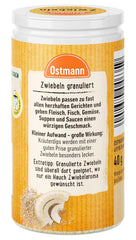 Ostmann Gewürze - Granular Zwiebeln | Zwiebelpulver zum Würzen herzhafter Gerichte | 40 g i genbrugsdosis