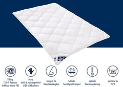 Irisette Edition Plapumă de vară - Made in Germany - Plapumă ușoară pentru vară cu capac din microfibră moale, 155 X 220 cm, certificat Ã-ko-Tex Plapumi si pilote Naty Shop