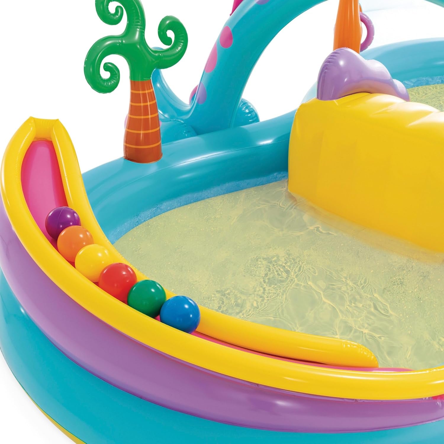 Intex 57135NP - Dinoland oppustelige legecenter, Vinyl, Flerfarvet, 302x229x112 cm