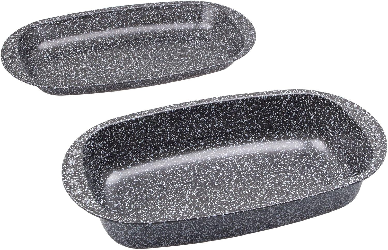 C|H|G Brotback- Und Bratenform Mit Deckel "Granito", Skandia Xtreme Plus: 4-Fach Antihaftbeschichtung i Granitoptik, 37 X 20 X 7 Cm, Made in Germany Forme og bakker til bagning Naty Shop