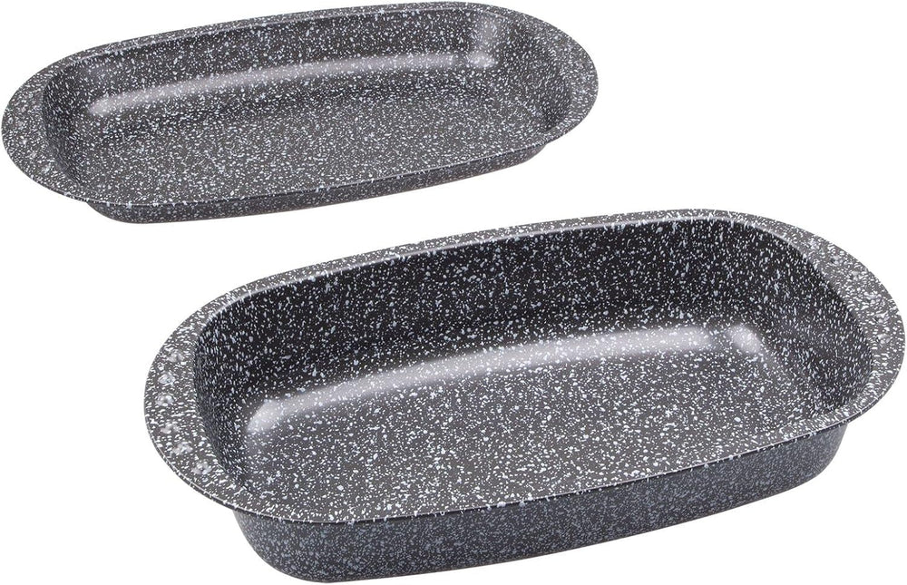 C|H|G Brotback- Und Bratenform Mit Deckel "Granito", Skandia Xtreme Plus: 4-Fach Antihaftbeschichtung i Granitoptik, 37 X 20 X 7 Cm, Made in Germany Forme og bakker til bagning Naty Shop