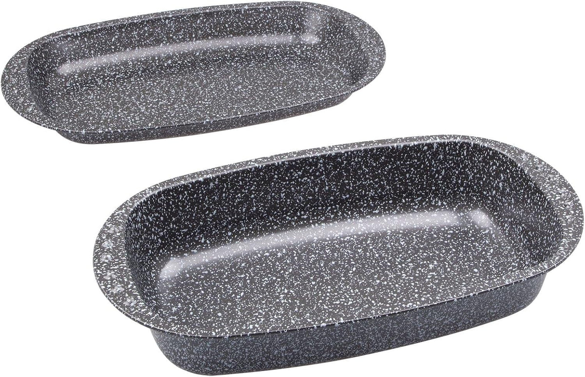 C|H|G Brotback- Und Bratenform Mit Deckel "Granito", Skandia Xtreme Plus: 4-Fach Antihaftbeschichtung i Granitoptik, 37 X 20 X 7 Cm, Made in Germany Forme og bakker til bagning Naty Shop