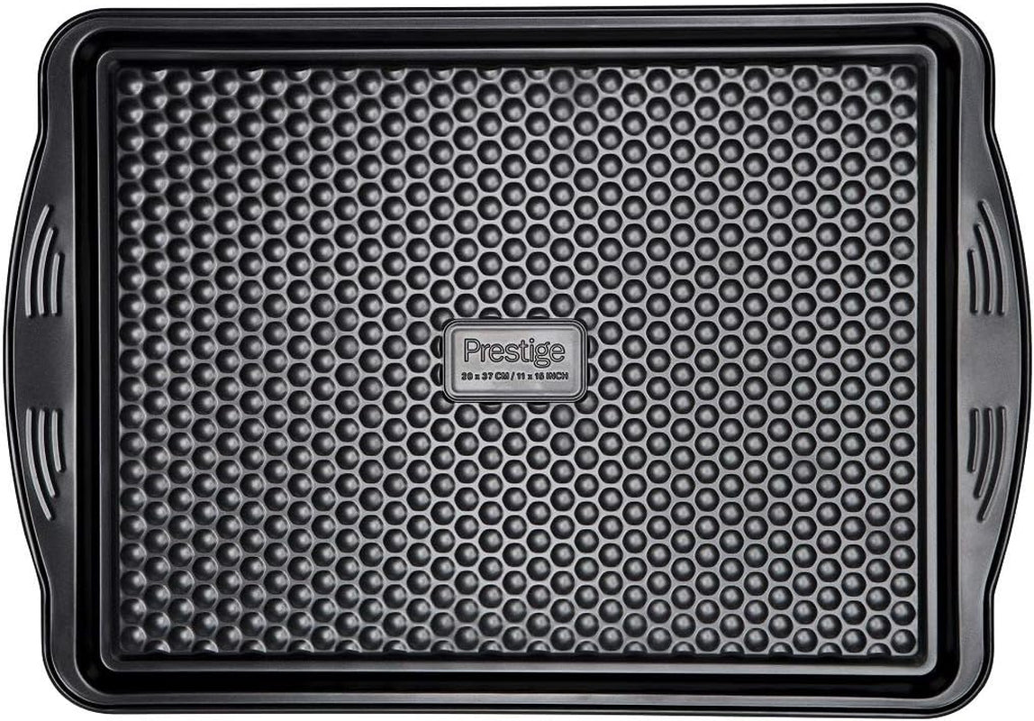 Prestige 48227 Aerolift Muffin Zinn, Carbon Steel, Schwarz Forme og bageplader Naty Shop Groß Backblech