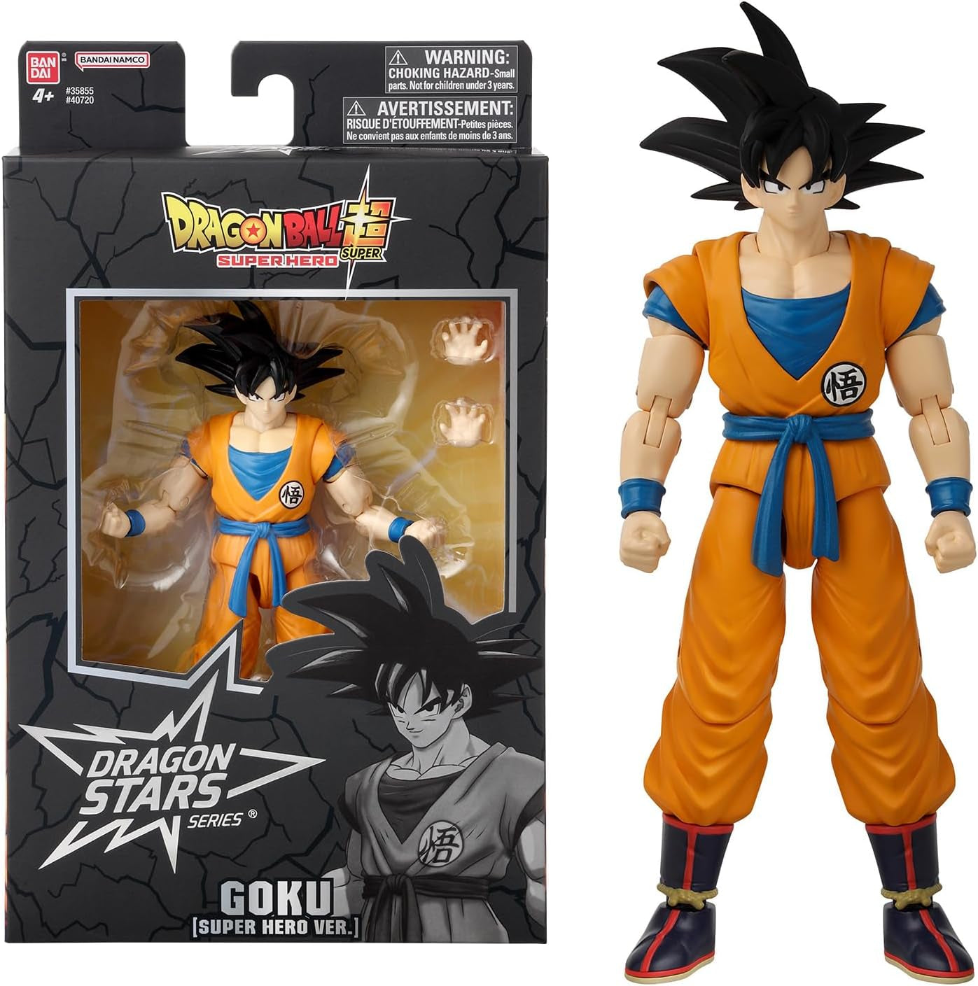 BANDAI - Dragon Ball Super - Dragon Stars Figura 17 Cm - Super-Saiyajin Blue Goku - Figura articulată Blue Goku - Licența oficială Dragon Ball - Jucărie pentru copii 4+ ani - 36780 Action figures Naty Shop Goku (Dragon Ball Super Hero)